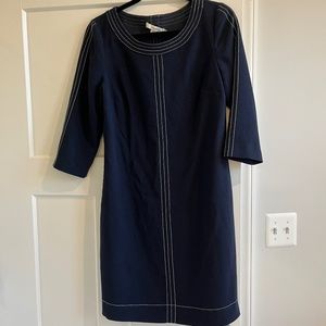 Boden Navy 3/4 Sleeve Dress